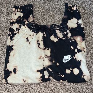 Bleached out black sweatpants